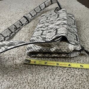 Faux Snakeskin Wristed Wallet Clutch Purse Crossbody Bag “A New Day”